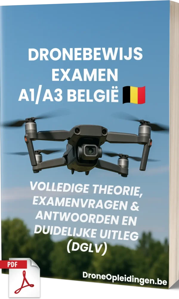 Drone-examen A1/A3 België – Volledige theorie, 500+ examengerichte vragen en antwoorden met duidelijke uitleg - Afbeelding 1