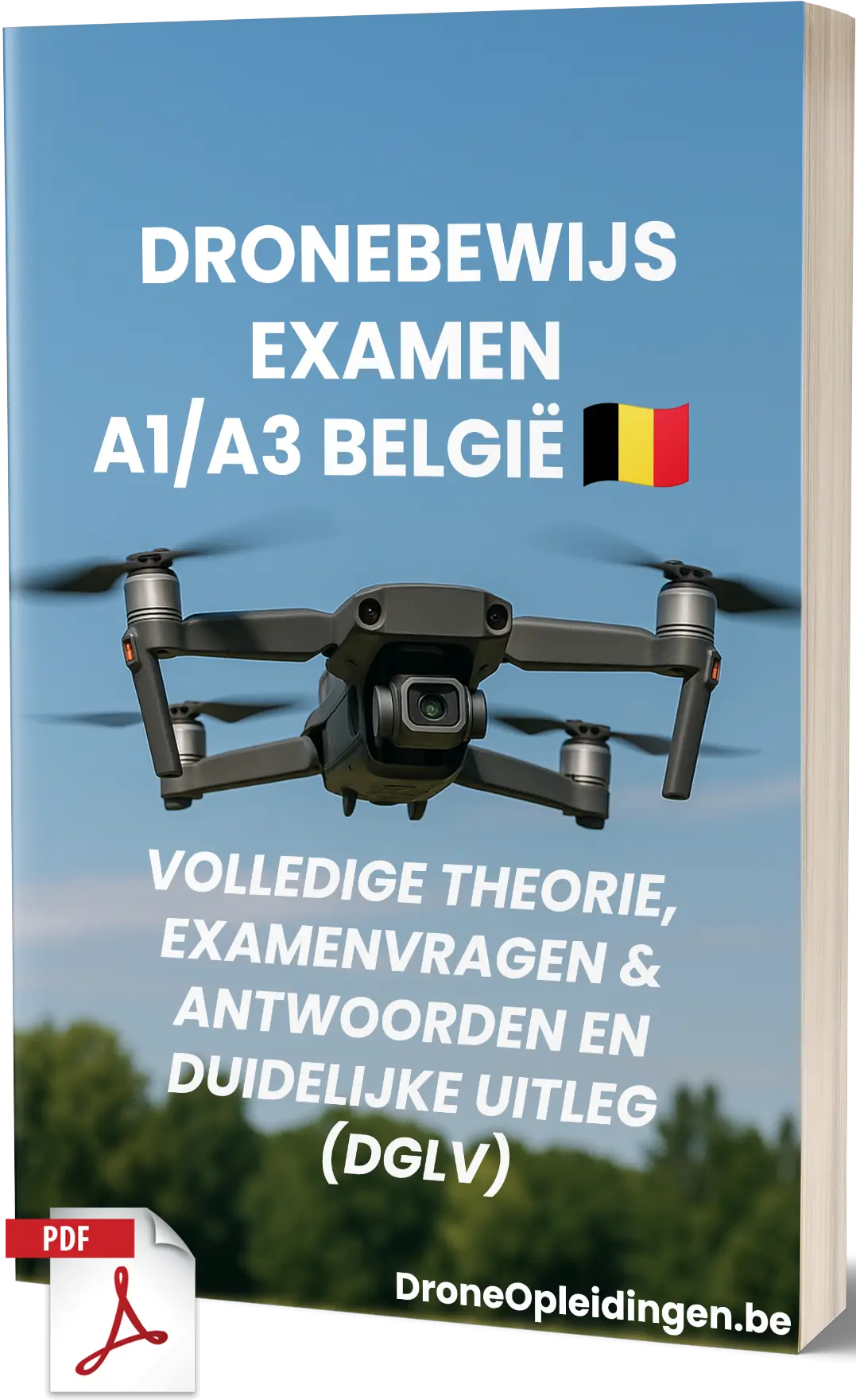 Drone-examen A1/A3 België – Volledige theorie, 500+ examengerichte vragen en antwoorden met duidelijke uitleg - Afbeelding 1