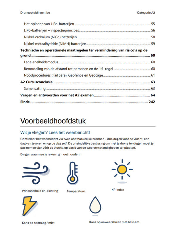 Dronebewijs Examen A2 België – Officiële examenvragen, duidelijke antwoorden en studiemateriaal (DGLV) - Afbeelding 4