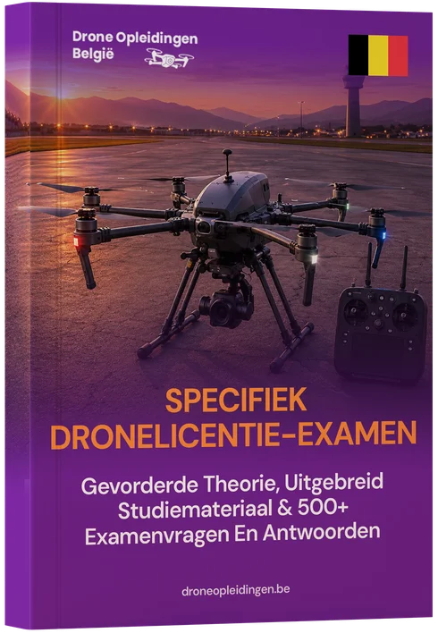 Specifieke (Specific) Categorie Dronebewijs Examen België – Expert Theorie, Compleet Studiemateriaal & 400+ Examenstijl Vragen en Antwoorden