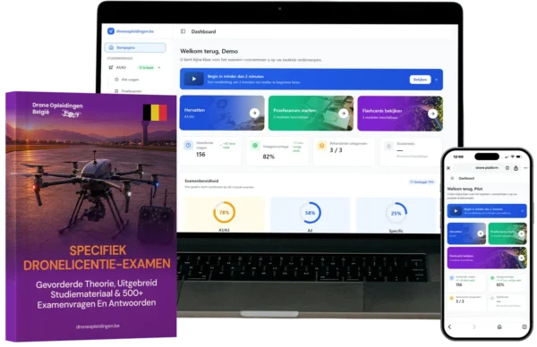Specifieke (Specific) Categorie Dronebewijs Combo – Volledige Cursus, Trainingsmateriaal & E-Learning Platform